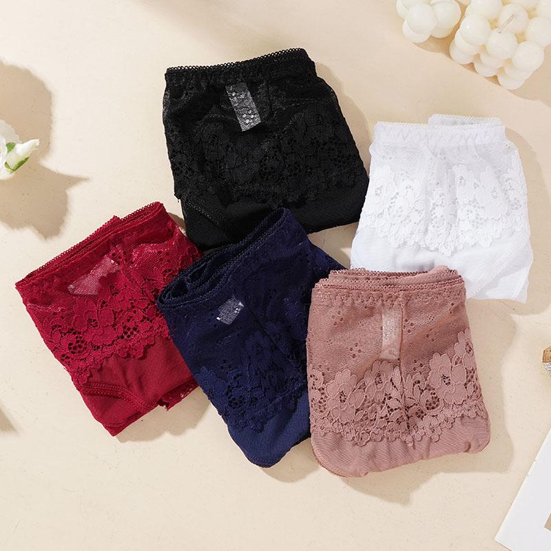 Женские сексуальные кружевные сетчатые трусики с низкой талией, полупрозрачные дышащие трусы-бикини, женское бесшовное нижнее белье