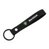 Car Tire Valve Caps with Car Badge MB14 Keyring Keychain accessories for skoda octavia a5 a4 mk1 fabia superb rapid