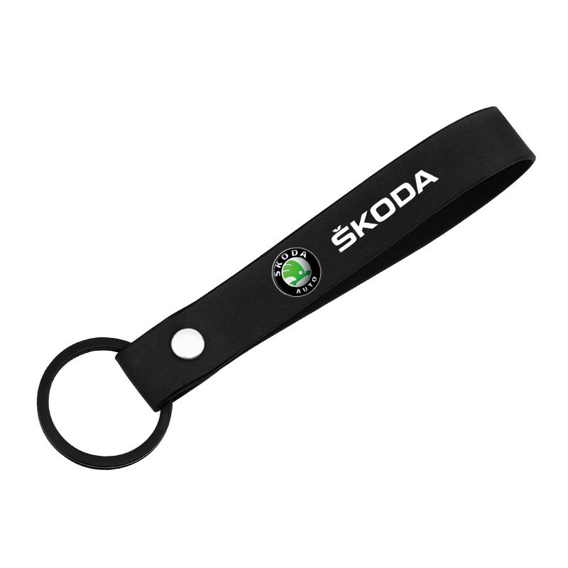 Car Tire Valve Caps with Car Badge MB14 Keyring Keychain accessories for skoda octavia a5 a4 mk1 fabia superb rapid