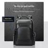 Bopai Мужской кожаный деловой дорожный рюкзак для ноутбука 16 дюймов