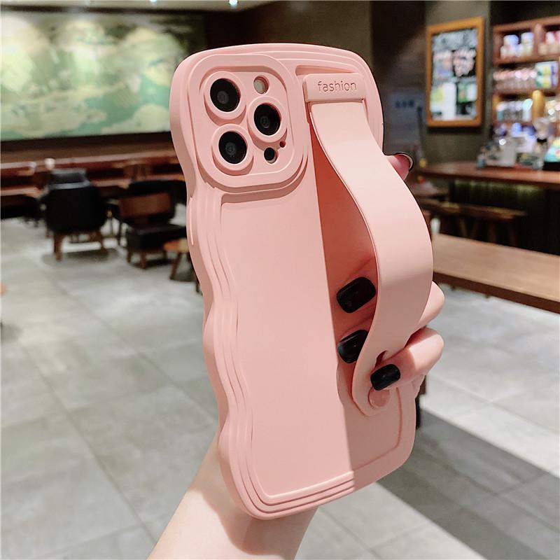 Чехол для телефона с фигурным волнистым ремешком для Iphone 14 13 12 11 Pro Max Xr Xs Max Xs 13pro 11 14 Plus, противоударный бампер, мягкая задняя крышка