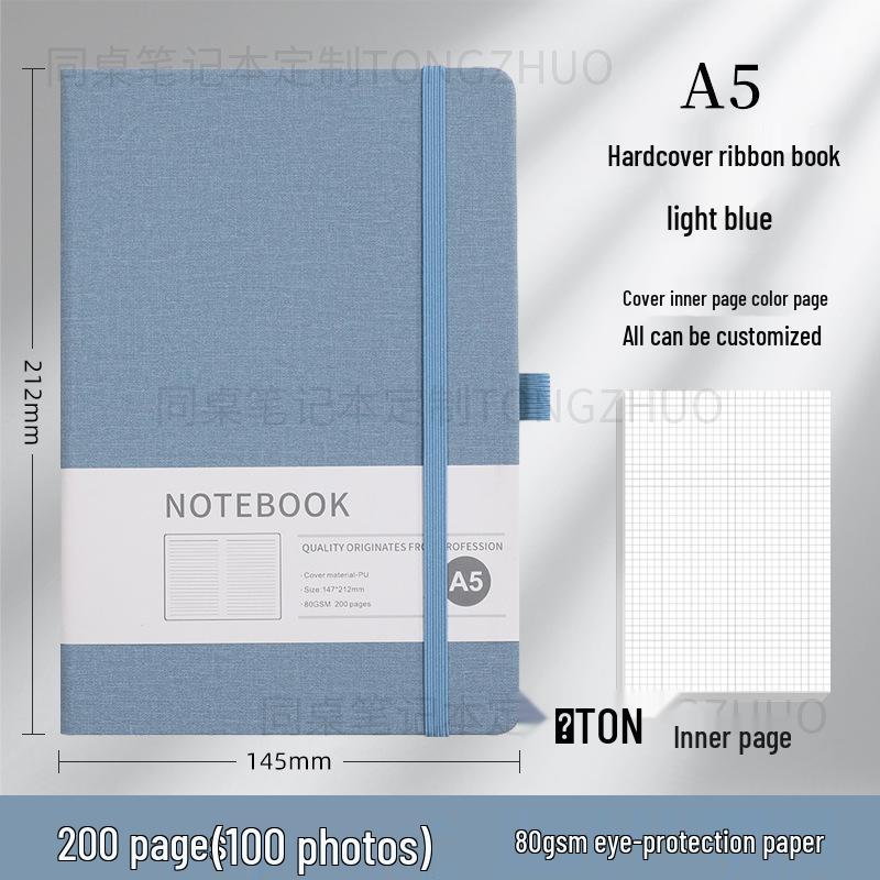 Высококачественный блокнот A5 с индивидуальным дизайном и резинкой для бизнеса и офиса