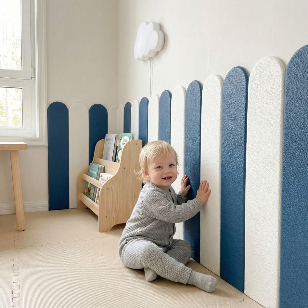 10 pieces/set Thickening Anti-collision Wall Sticker Solid Color Wall Protector  Corridors