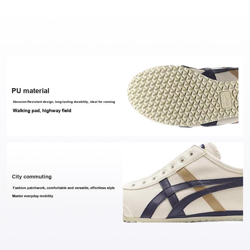 ONITSUKA TIGER Кроссовки унисекс кремового цвета без шнуровки Mexico 66 1183A360-116