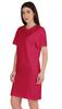Inkmeso Женское однотонное платье-сдвиг с коротким рукавом, обычного кроя, футболка из хлопкового джерси