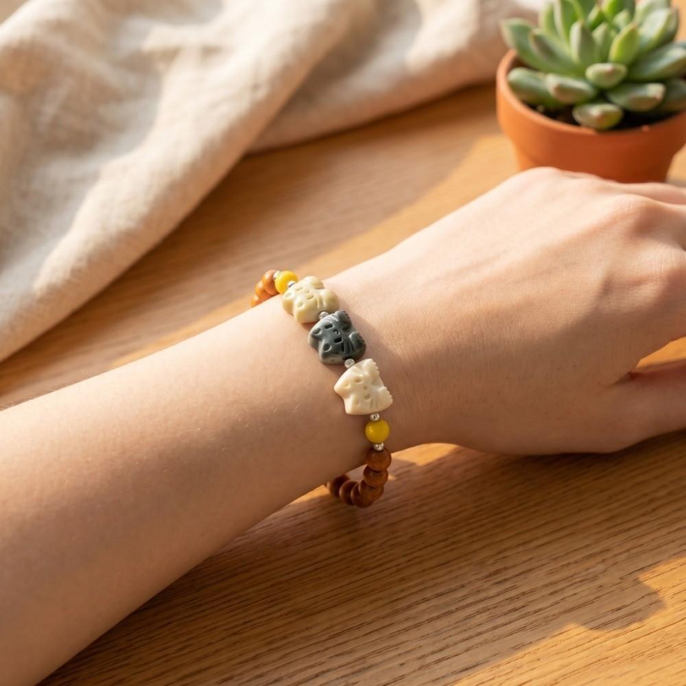 Adjustable Biscuit Cat Bracelet Wristband Friendship Bracelet Fashion Women Hand Bracelet Gifts