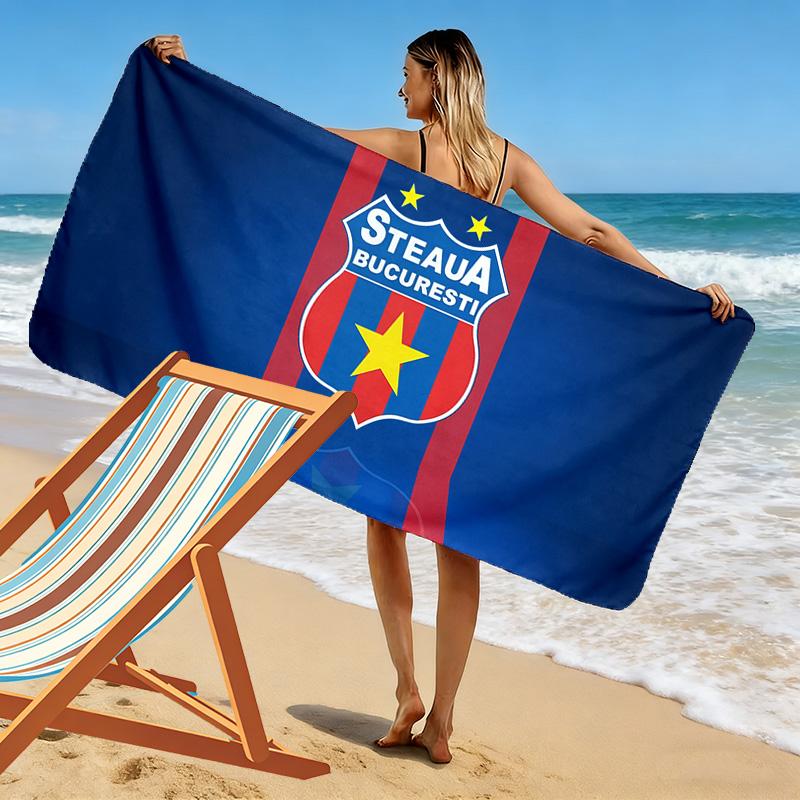 FCSB Print Beach Towel, Large Soft Quick Dry Towel for Beach Camping Swimming