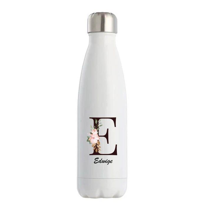 Gourde isotherme - PLANETEE - Edwige - Double paroi inox - Chaud 12h / Froid 24h - Imprimée en France