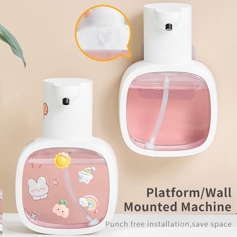 Автоматический пенный дозатор для мыла - Бесконтактный сенсор, Питание от USB/батареек, Бесконтактный органайзер для ванной и кухни с регулируемым выходом пены