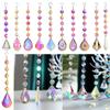 Home Decora Diamond Prism Ball Chandelier Hanging Chain Crystal Beads Pendant Rainbow Suncatcher