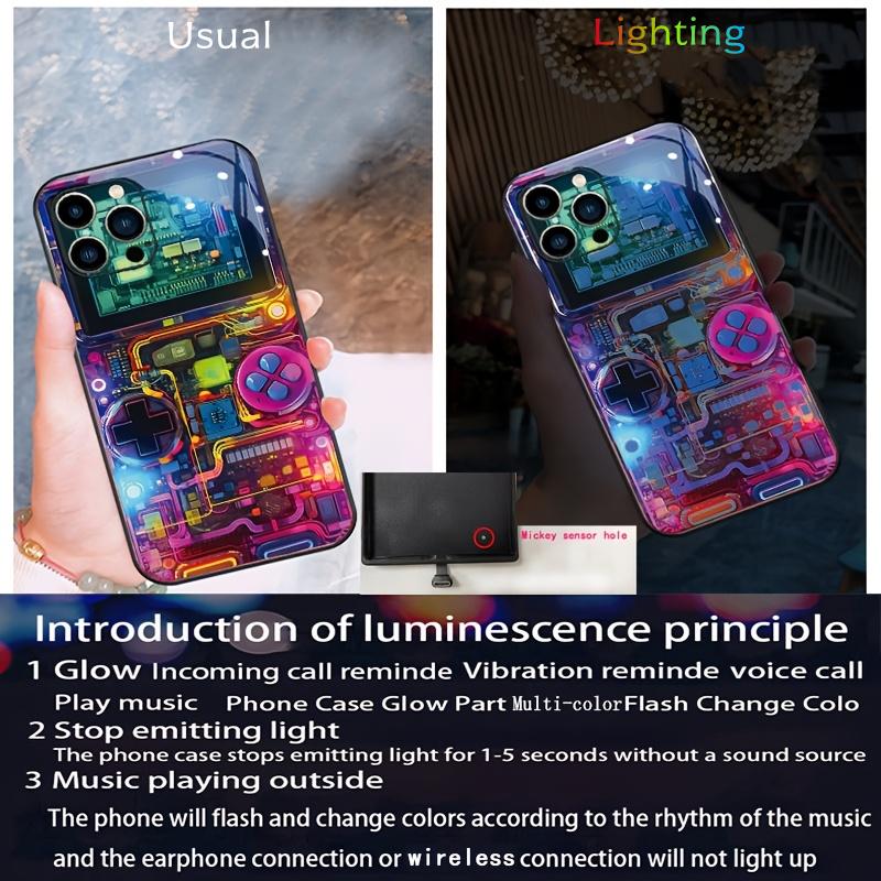 Для Xiaomi Redmi Note 14 13 12 11 Pro Plus 5G Чехол Ударопрочный Светодиодная Вспышка Чехол для Телефона Для Xiaomi Mi 17 15 Pro Max Светящаяся Задняя Крышка