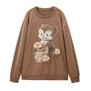 Leding Bear Print Loose-Fit Sweatshirt