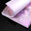 6 Pads Planet Sticky Notes 3. 15 x 3. 15 Inches Purple Starry Sky Self Adhesive Memo Note Pads Galaxy Self Stick Memo for Office Paper Natural