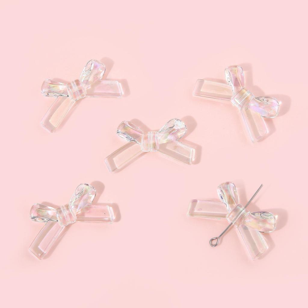 4 шт. 34*20 мм акриловые волшебные цвета бантик аксессуары для изготовления ювелирных изделий DIY очаровательное украшение