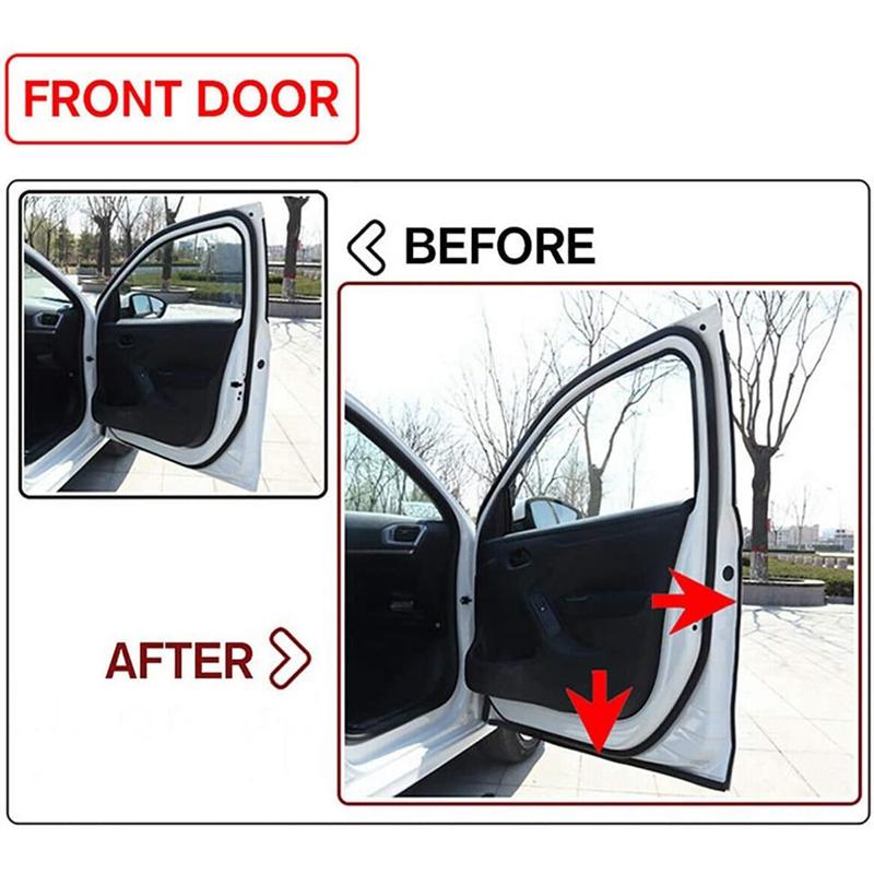 Car Door Seal Strip Kit Soundproof Strip Noise Insulation Weather Strip Sealing for Tesla Model S