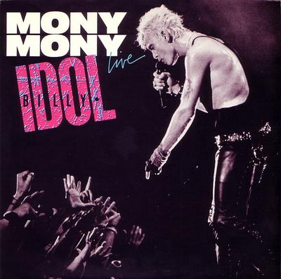 7-дюймовая пластинка BILLY IDOL Mony Mony Live 43161 CHRYSALIS 1987 Канада Рок Б/у