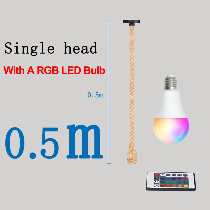 Подвесной светильник из плетеной веревки, Деревенский патрон E27, Полуприлегающий монтаж, Освещение для столовой, бара, кухни, Лампочка в комплект не входит, Кухня