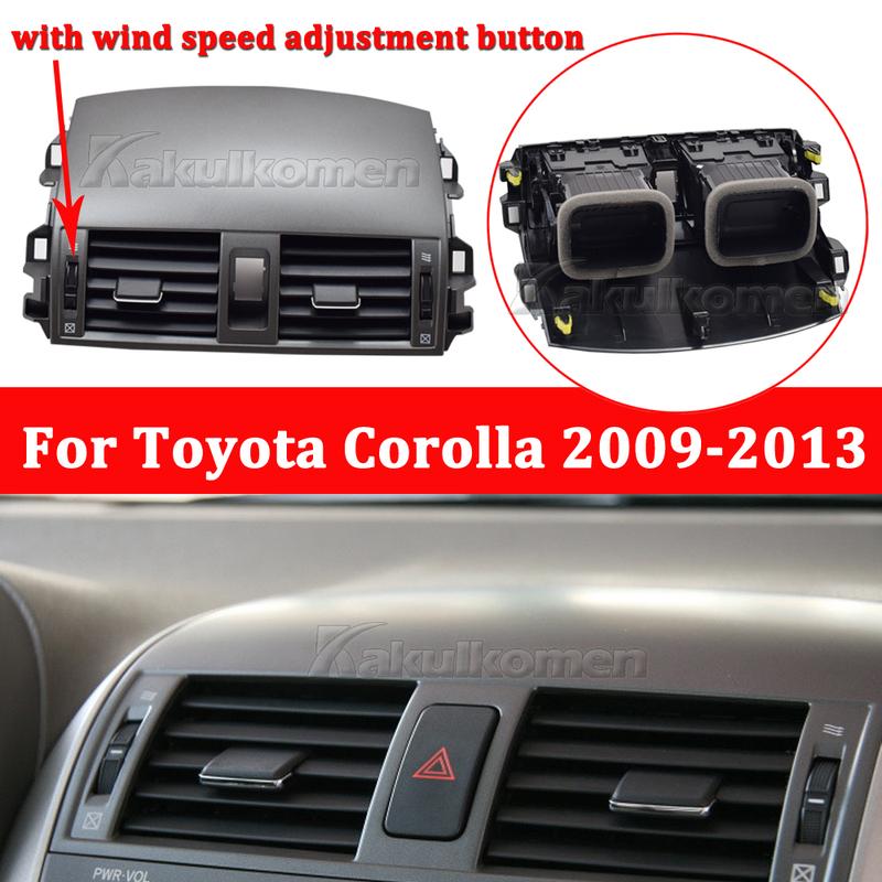 For Toyota Corolla 2008 2009 2010 2011 2012 2013 Center Dash A/C Outlet Air Vent Panel Air Outlet Cover Replacement Accessories