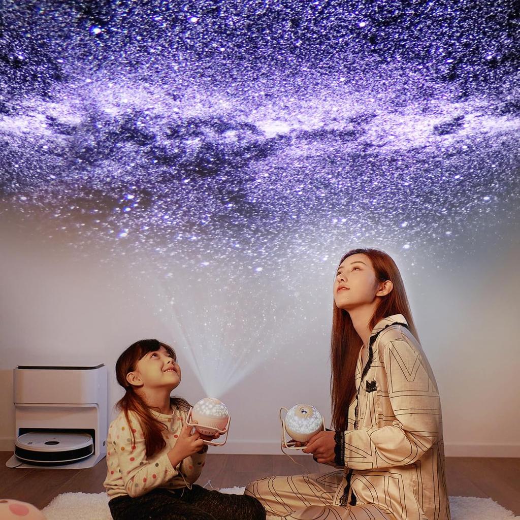 Планетарий для дома с Bluetooth-музыкой, пультом, 7 типами фильмов, HD-зумом, звездным небом, таймером, USB-подсветкой 360 градусов, цветом, яркостью, ночью