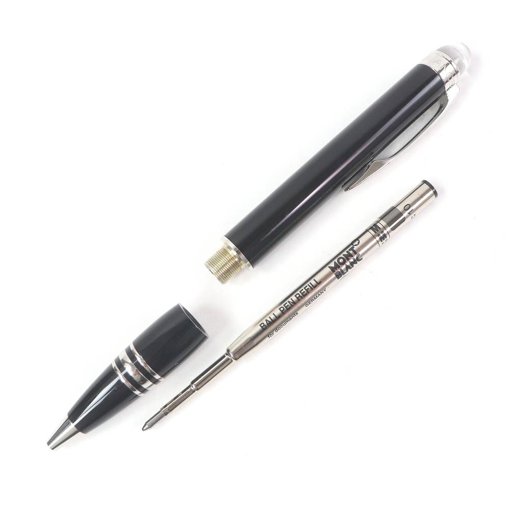 Very Good MONTBLANC Ballpoint pen black Precious resin mens Used
