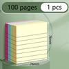 100/200 страниц блокнотов из бумаги для липких заметок с горизонтальными линиями, большие студенческие офисные блокноты для заметок, конспект статьи