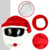 Motorcycle Helmet Cover Santa Claus Christmas Hat Funny Cute Skateboard Cycling Helmet Protection Cover Creative Gift for X-mas