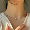 Pearl Clavicle Chain Necklace Beads Choker Neck Chain Goth Chocker Jewelry On The Neck Pendant Collar Women