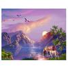 Diamond Painting Embroidery Landscapes Full Round Rhinestones Horse Embroidery Paint With Diamond