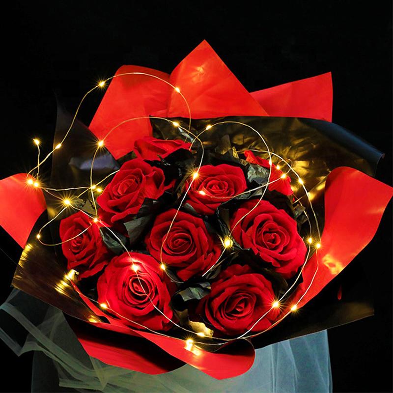 Светодиодная гирлянда, гирлянда, гирлянда, работающая от батареек, мигающая лампа, рождественская свадьба, вечеринка, фестиваль, подарочная коробка, украшения, лампы