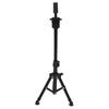Mannequin Head Stand Aluminium Alloy Adjustable Strong Light Portable Wig Stand Tripod for Hairdressing Training