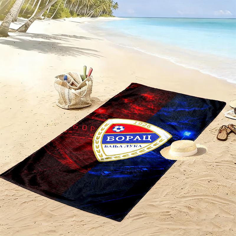 Borac Banja Luka Print Beach Towel, Large Soft Quick Dry Towel for Beach Camping Swimming