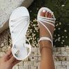 2025 New Summer Leisure Sandals for Women Flat Shoes Soft EVA Sole Light Weight Female Daily Walking Sandalias Street Footwear