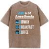 Anaesthesiologist Anesthesiology Doctor Nurse Funny ABCs of Anesthesia Essential T-Shirt Cotton Washed T-Shirt