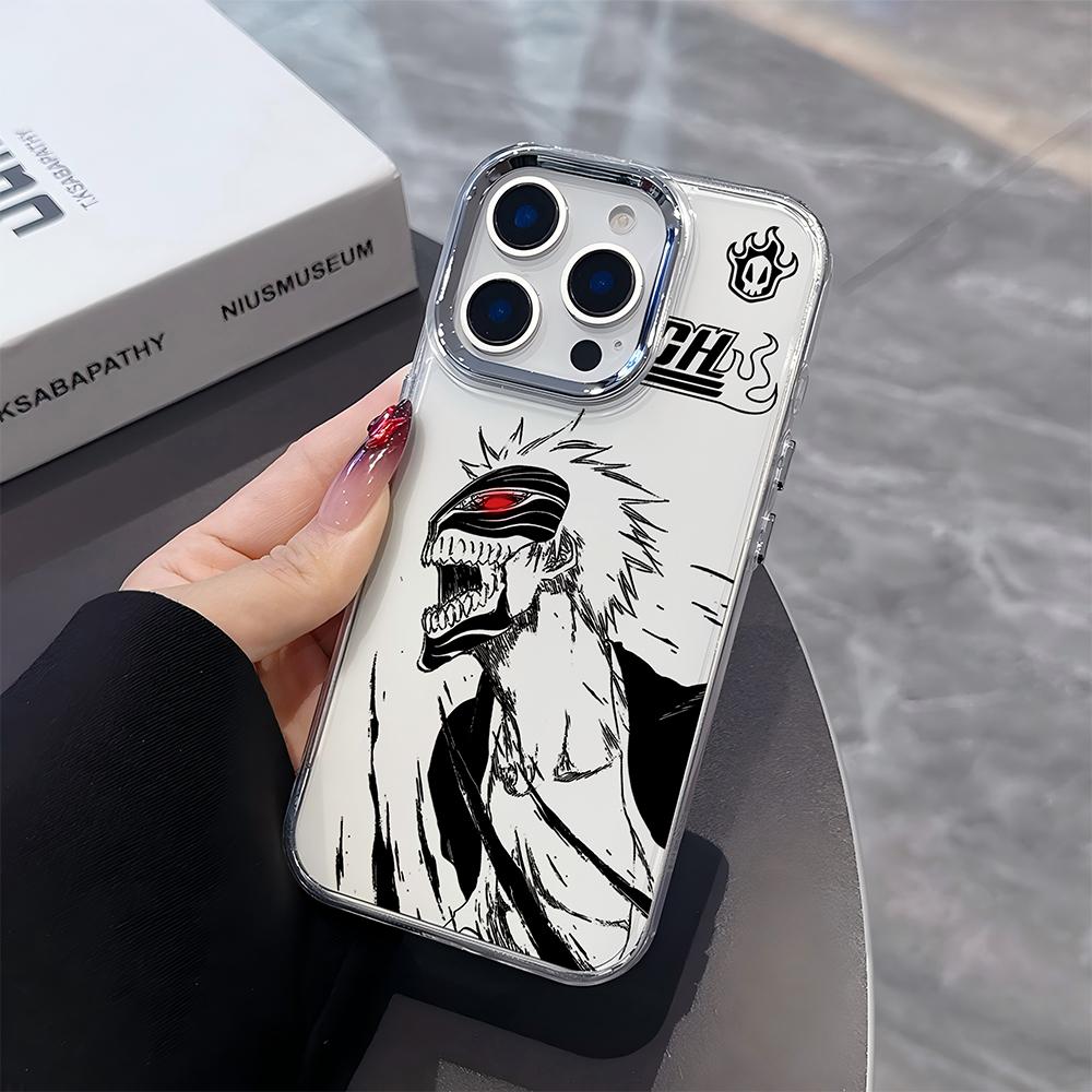 Аниме Горячий Крутой Новый Чехол Для Телефона BLEACHS Для iPhone 17 16e 16 15 14 13 12 11mini Pro Max X XR XSMAX Air Plus Прозрачный Мягкий Чехол