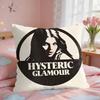 HHystericS Glamour Girl Cushion Cover Square Short Plush Pillow Case Living Room Sofa Home Decor Funda X