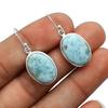925 Sterling Silver Earring, Larimar Gemstone Earring, Dangle Earring, Women Earring, Gift For Her, Earrings For Women