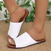 Slippers Female 2024 Summer Fashion Women Slippers Casual Solid Open Toed Beach Comfortable Shoes for Women Zapatos De Mujer