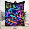 1pc Game Controller Blanket Comfortable Soft Lightweight Multi Seasonal Use for Travel Camping Picnics Sofa Office Bed Living Room Gift for Friends