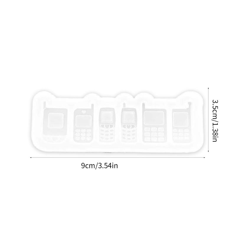 Resin Shaker Molds Mobile Phone Silicone Mould  Keychain Charm Quicksand Mold Epoxy Cast Molds for Jewelry Making