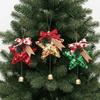 Multi‑Color Star Christmas Ornament Sequins with Bow Pine Cone Bell Sequin Star Hanging Pendant Decorative Christmas Decorations