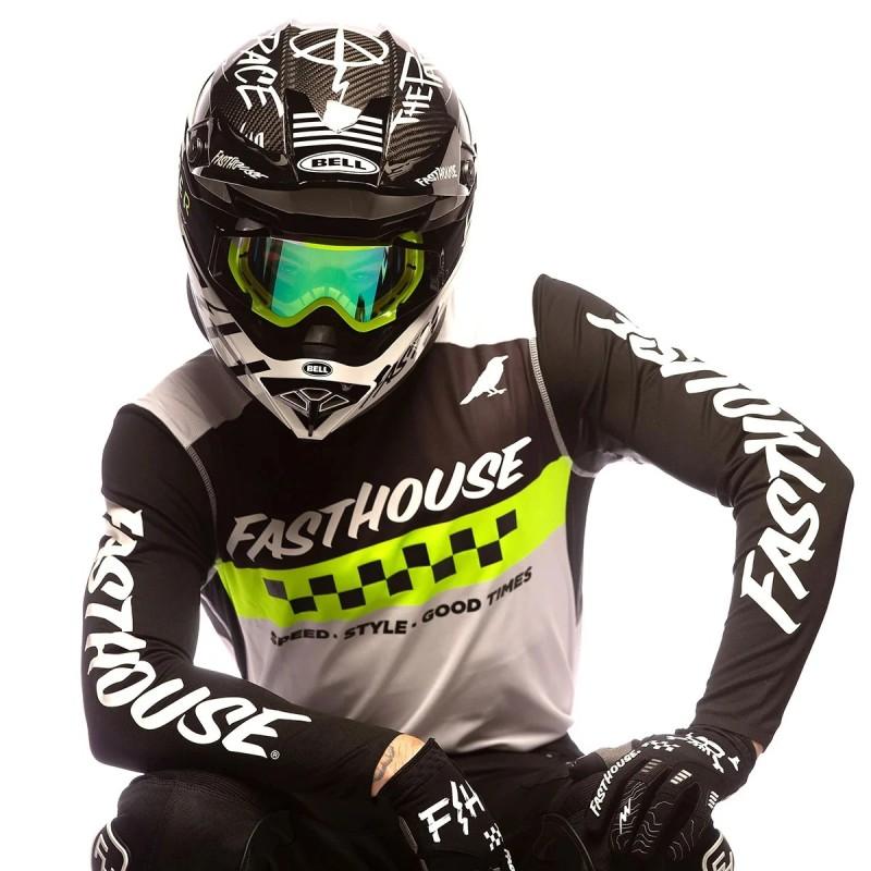 Maasinda Quick-Dry Motorcycle Off-Road Jersey Summer Riding Unisex Cycling Apparel Breathable Cotton-Blend Performance Top