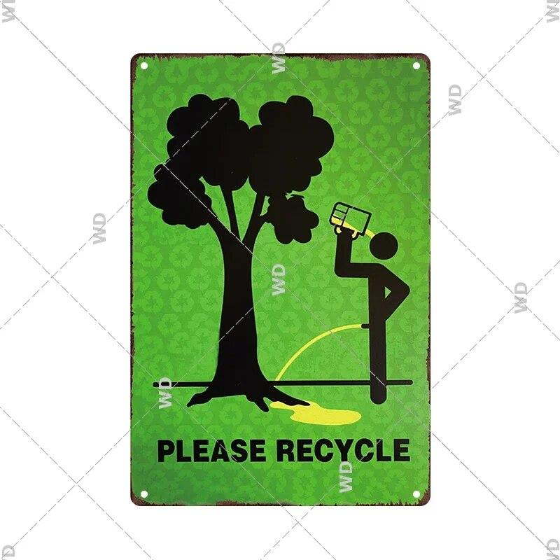 Tin Sign No Parking Slow Down Caution Warning Do Not Pass Metal Vintage Plaque Retro Metal Plate Traffic Yard Street Wall Decor