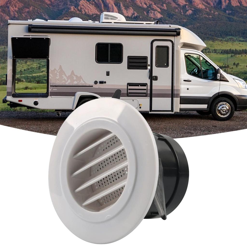 RV Air Louver Ceiling Vent RV Heater Exhaust Vents Cover Caravans Accessories Mobile Home Ventilation Parts for Vacation Travel