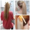 22 Inch Long Straight Ponytail Drawstring Synthetic Women's Wig Heat Resistant Fake Hair