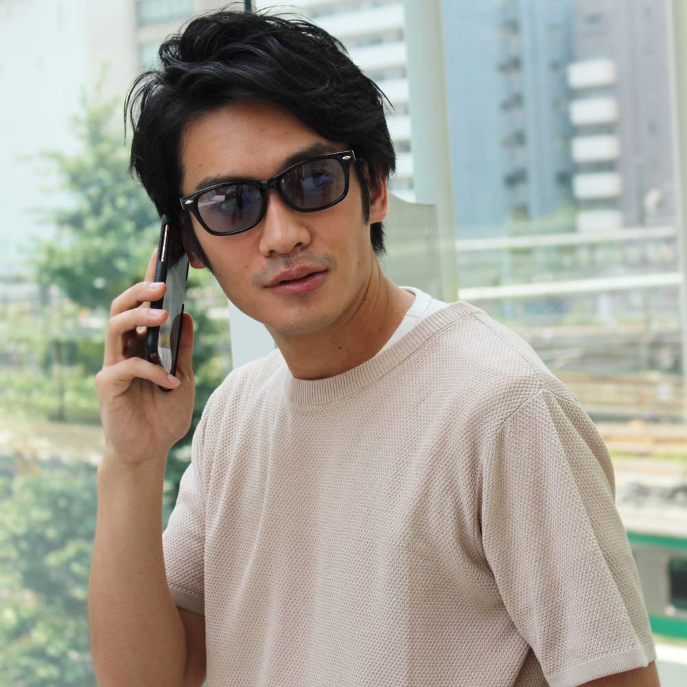 EIGHT TOKYO Polarized Sunglasses for Men and Blue Light Made in Light UV Blue Light Lenses in Women, Blocking, Japan, Wellington/Boston Style,