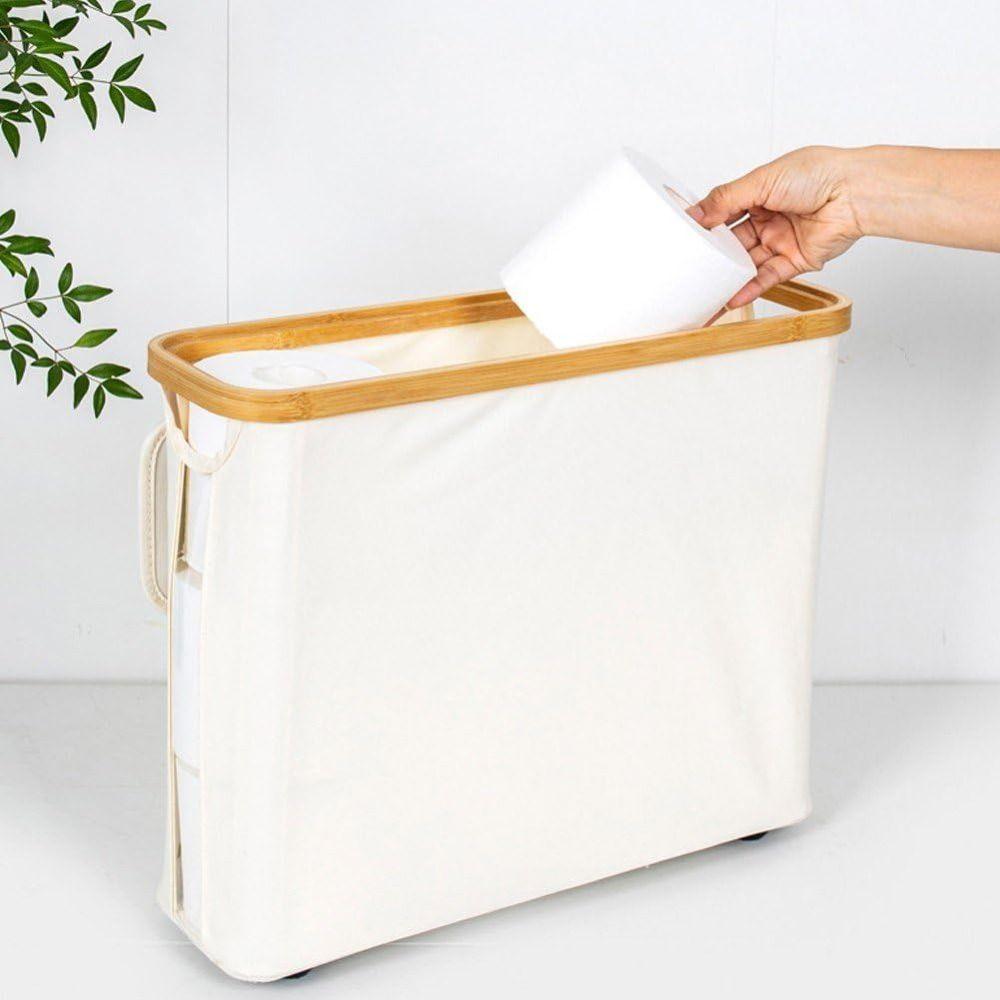 Multifunctional Toilet Paper Storage Cabinet Paper Towels Storage Box Holder Stand for Bathroom