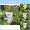 Whimsical Plush Colorful Bear Doll Keychain In Various Colors For Kids Adults And