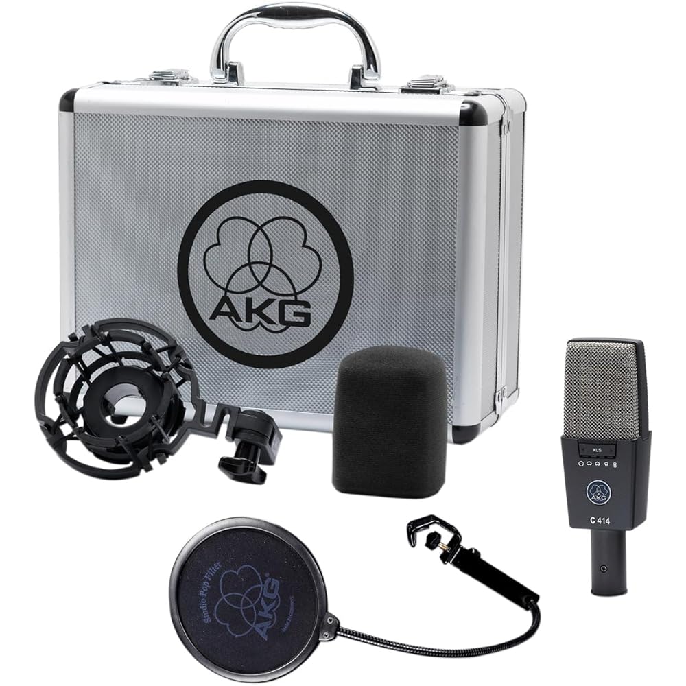 Конденсаторный микрофон AKG C414 XLS-Y4 Кардиоидная диаграмма направленности 4-летняя гарантия Вокальная запись ASMR YouTube