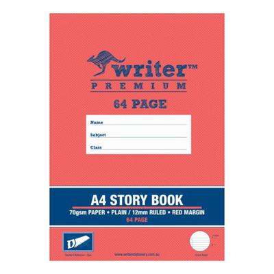 Книга рассказов Writer Premium A4 в твердую линейку, 64 стр., 12 мм