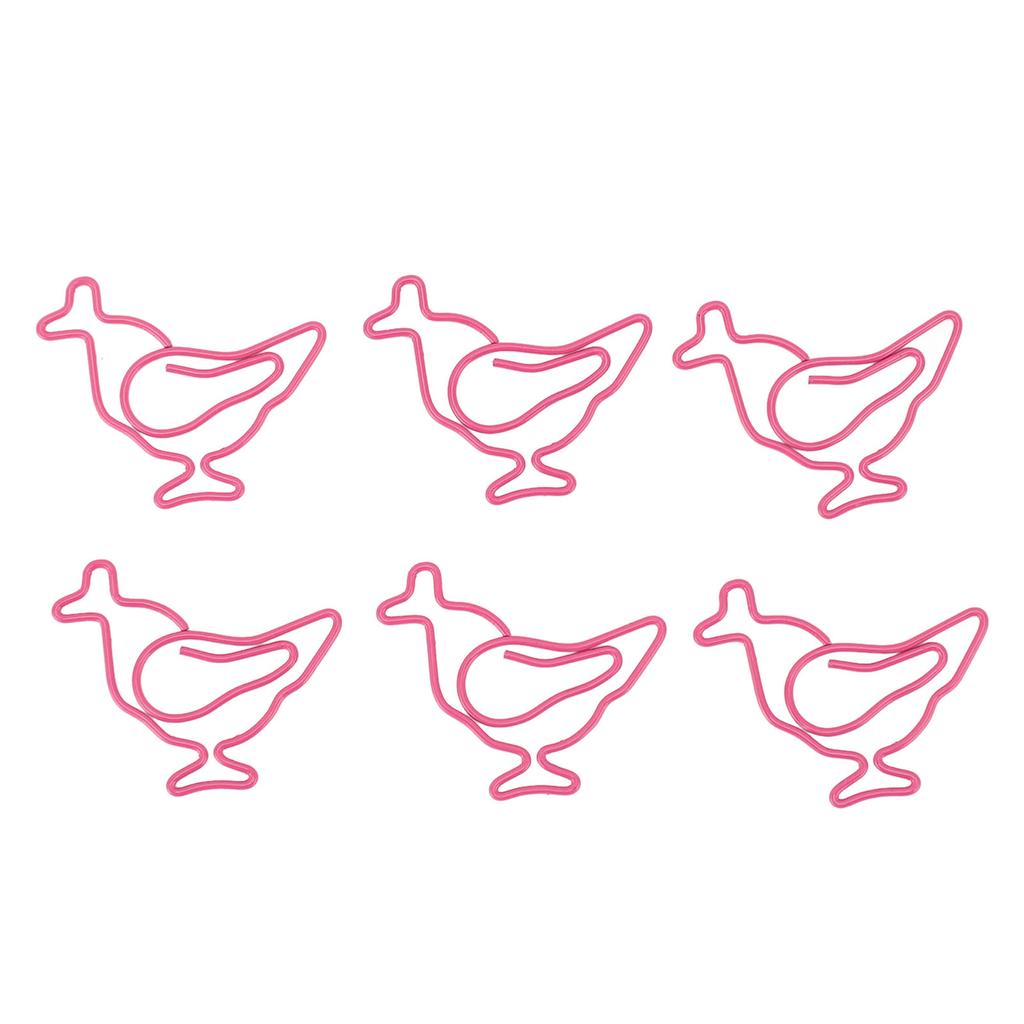 100 шт. скрепки для бумаг для цыплят, яркие цвета, скрепки для бумаг с животными, водонепроницаемые, нержавеющие, многоразовые, железная проволока Cu